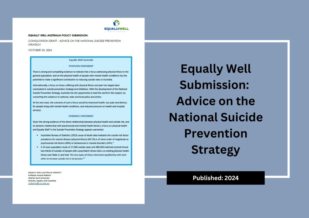 Equally Well Submission Advice on the NSPS