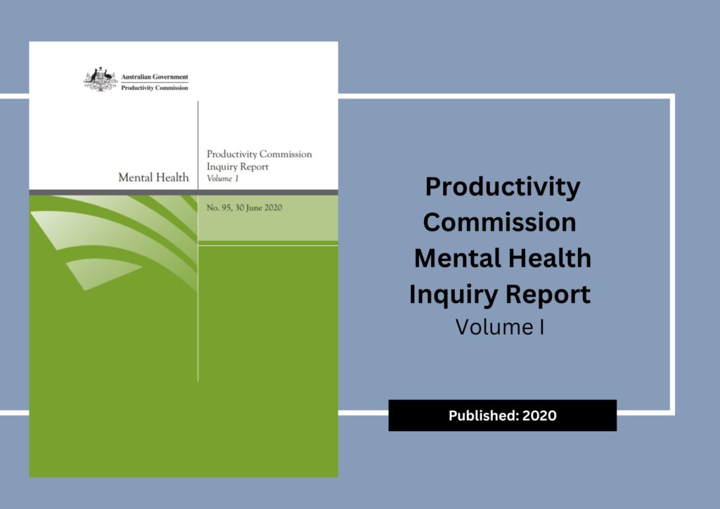 Productivity Commission MH Inquiry Report