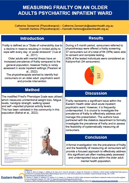 Measuring Frailty poster image 2025
