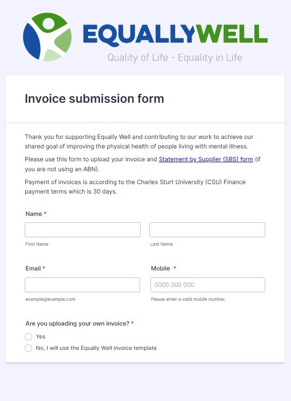 Invoice request form image