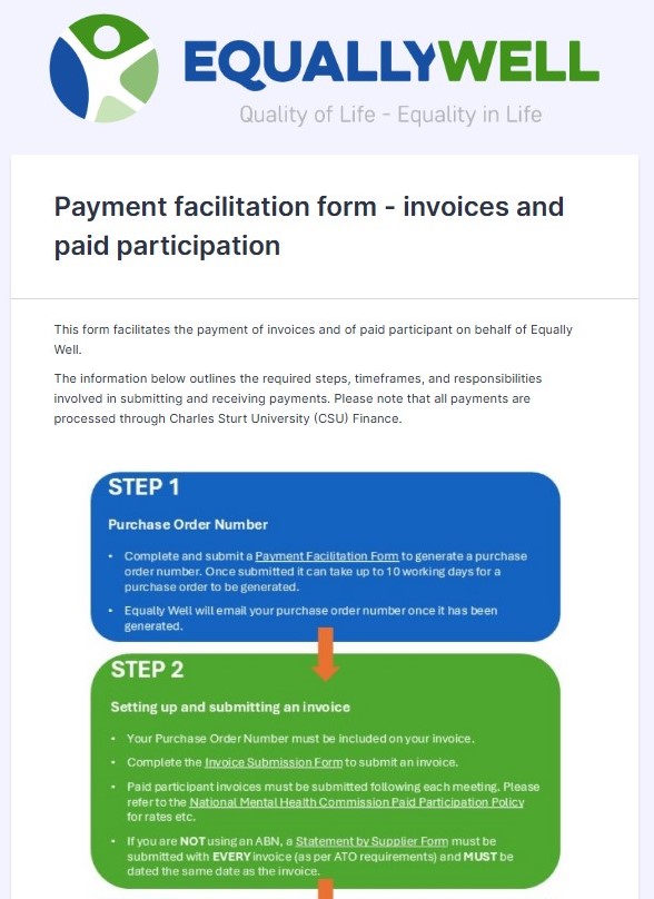 Paid Participant form image